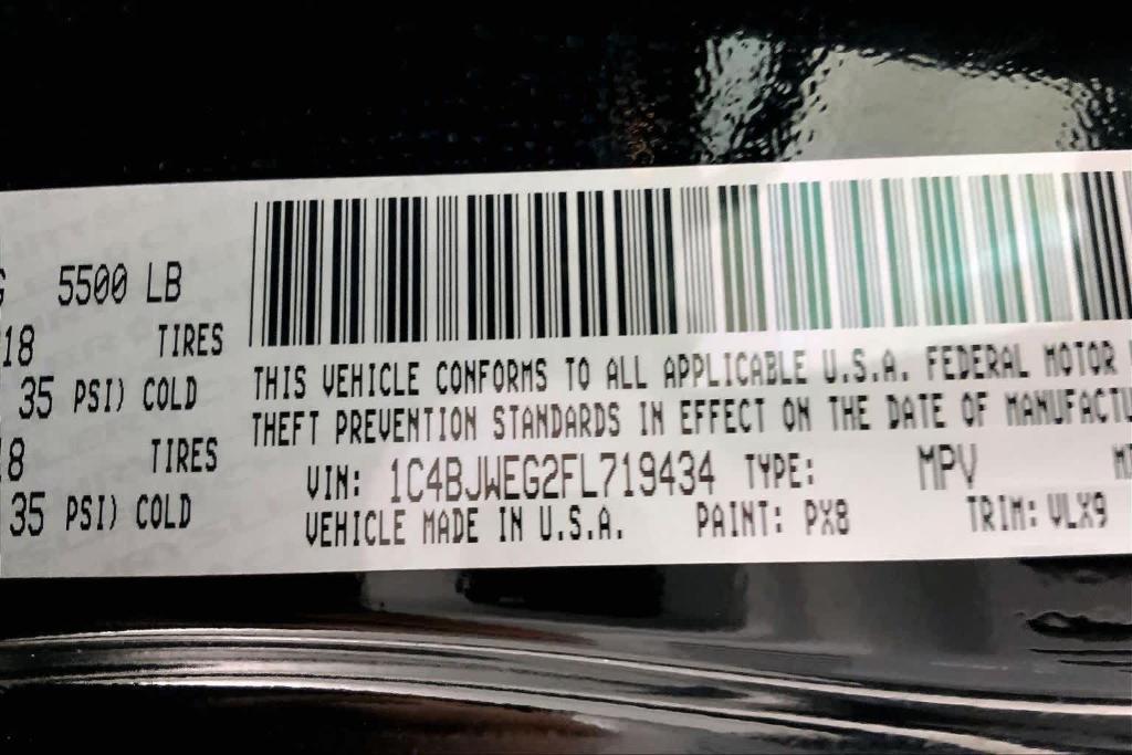 used 2015 Jeep Wrangler Unlimited car, priced at $19,646