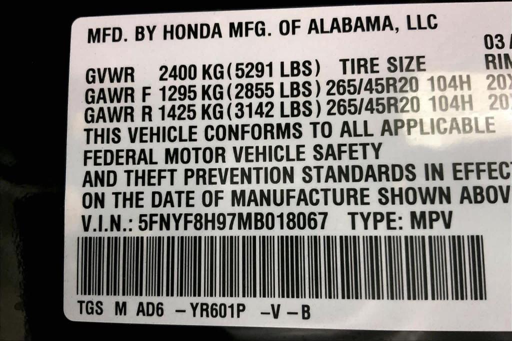 used 2021 Honda Passport car, priced at $26,619