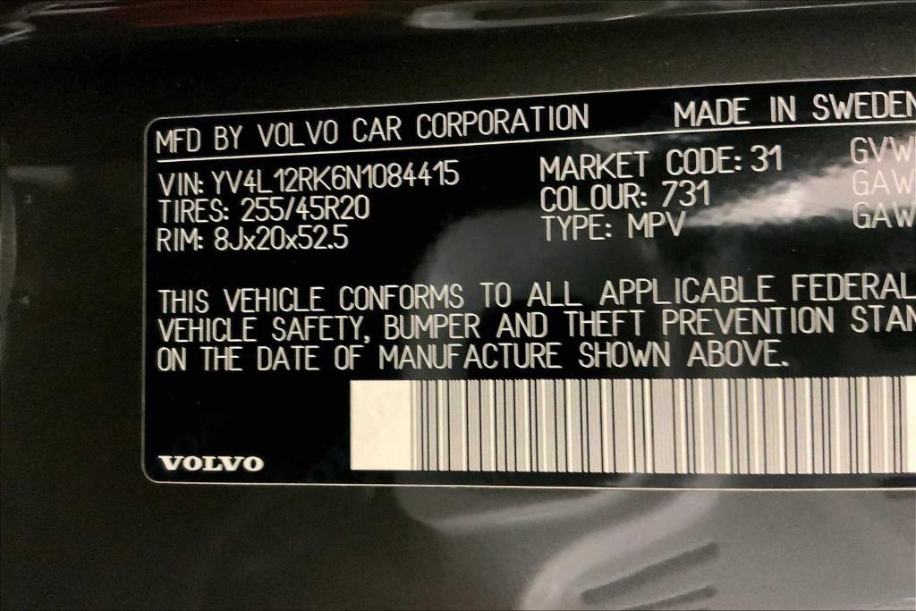 used 2022 Volvo XC60 car, priced at $30,362
