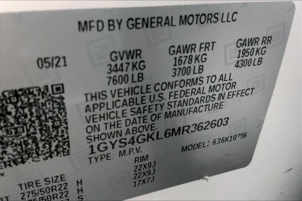 used 2021 Cadillac Escalade car, priced at $61,795