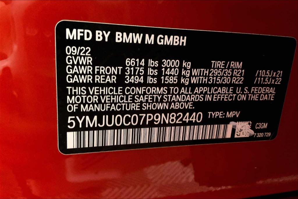 used 2023 BMW X5 M car, priced at $84,879