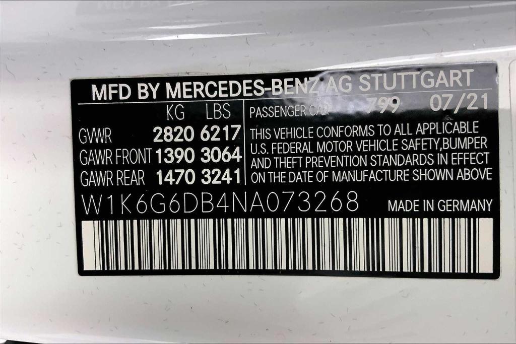 used 2022 Mercedes-Benz S-Class car, priced at $74,324