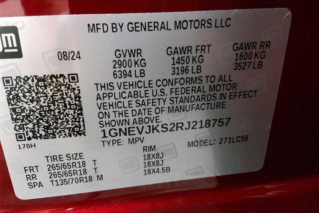 used 2024 Chevrolet Traverse car, priced at $51,030