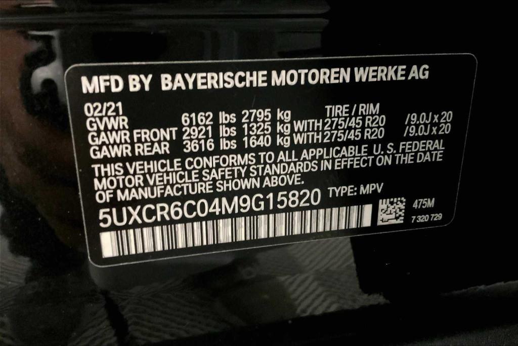 used 2021 BMW X5 car, priced at $37,742