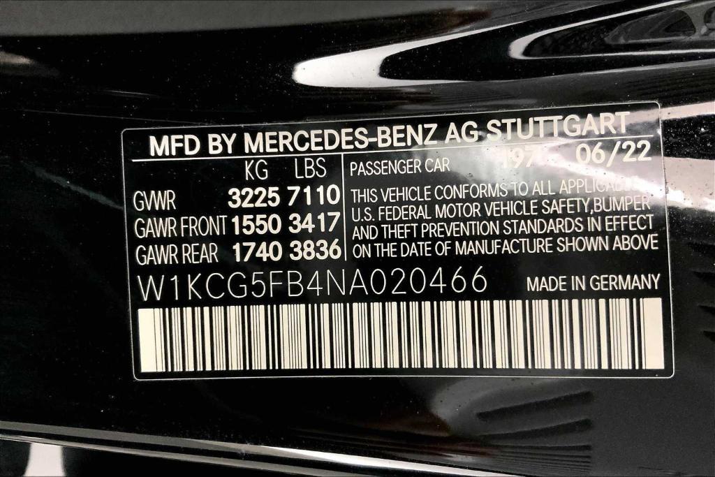 used 2022 Mercedes-Benz AMG EQS car, priced at $59,420