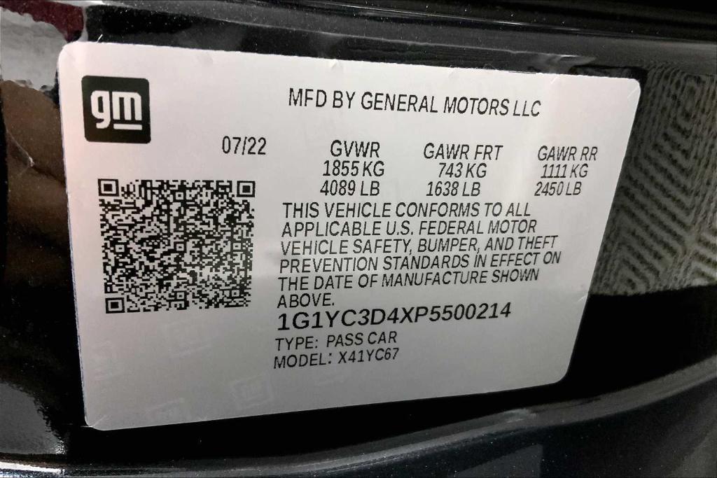 used 2023 Chevrolet Corvette car, priced at $76,554