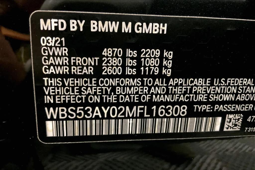 used 2021 BMW M3 car, priced at $66,551