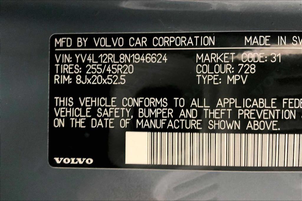 used 2022 Volvo XC60 car, priced at $35,195