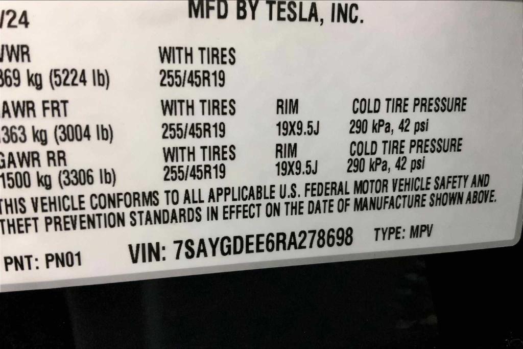 used 2024 Tesla Model Y car, priced at $34,741