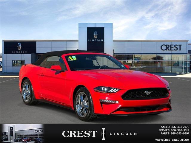 used 2018 Ford Mustang car, priced at $22,896