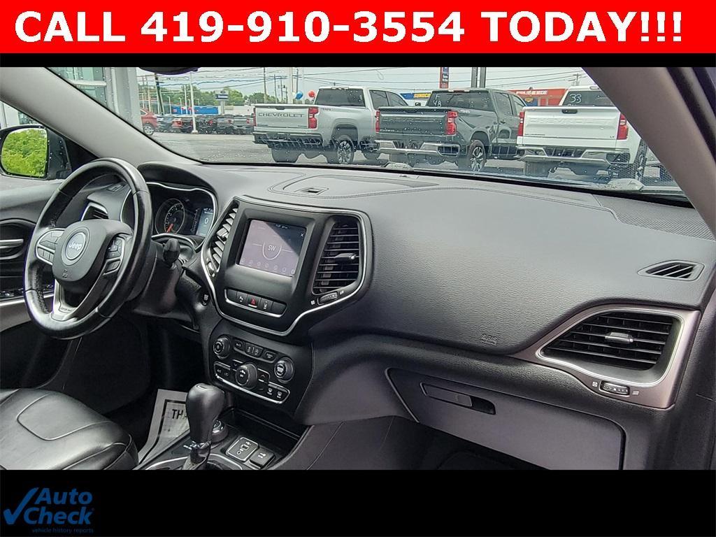 used 2021 Jeep Cherokee car, priced at $18,500