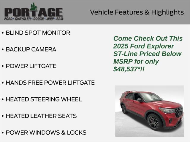 new 2025 Ford Explorer car, priced at $48,537