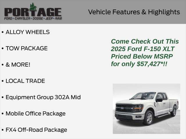 new 2025 Ford F-150 car, priced at $57,427