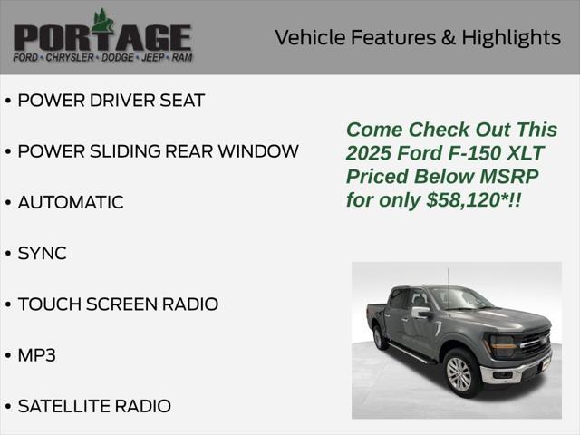 new 2025 Ford F-150 car, priced at $58,120