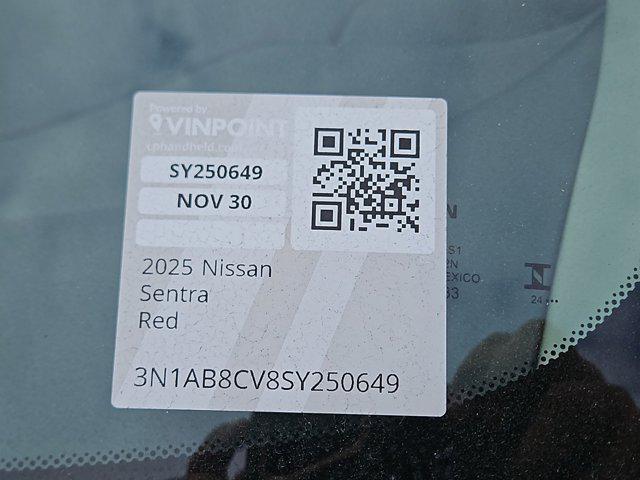 new 2025 Nissan Sentra car, priced at $24,550