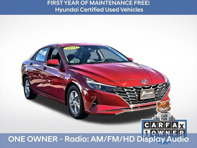 used 2021 Hyundai Elantra car, priced at $16,246