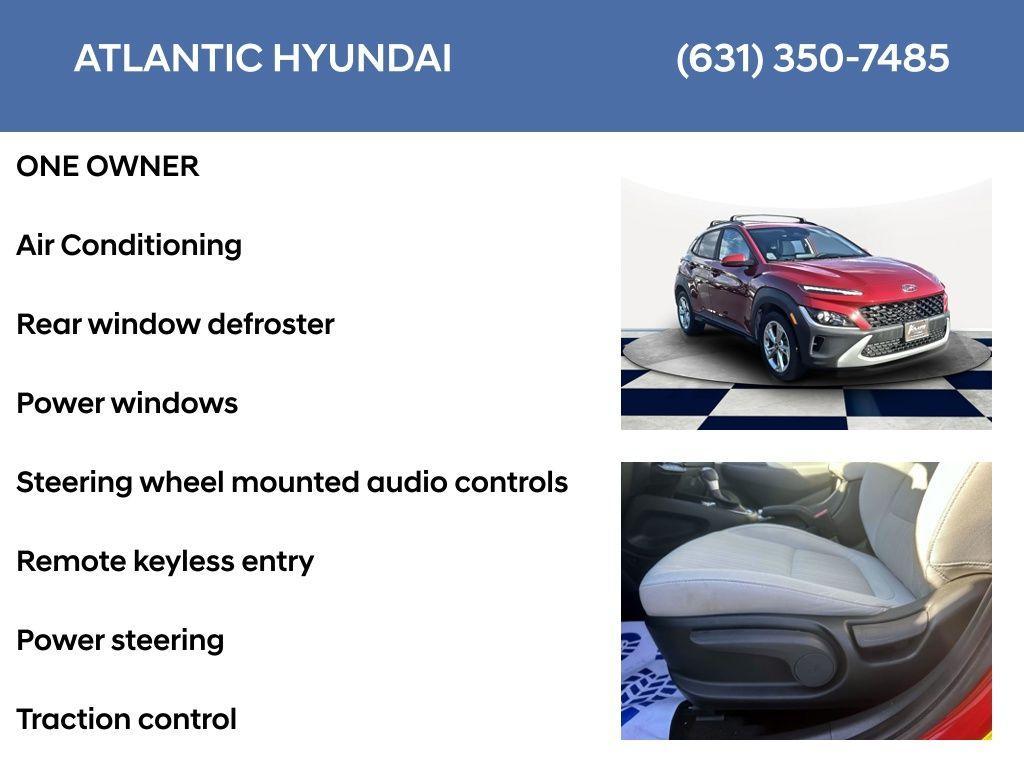 used 2022 Hyundai Kona car, priced at $17,543