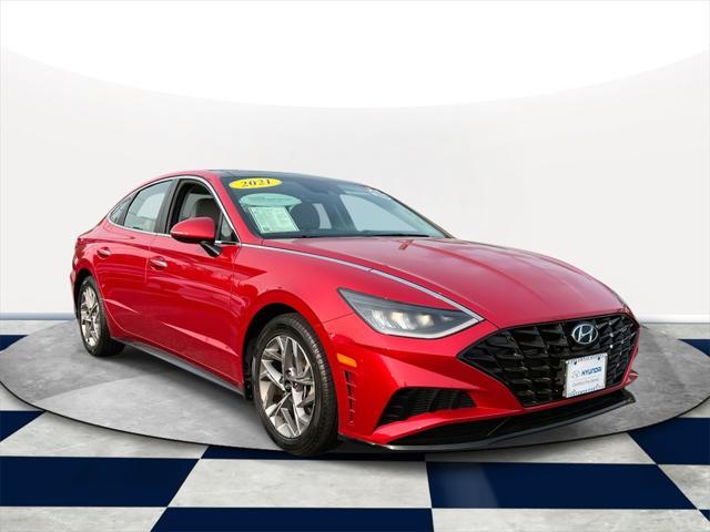 used 2021 Hyundai Sonata car, priced at $17,407