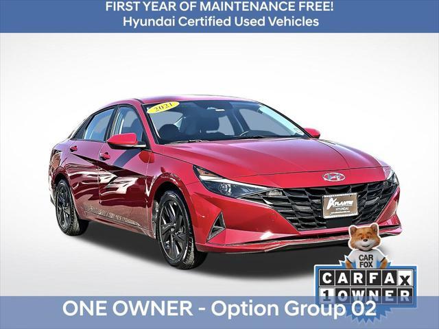 used 2021 Hyundai Elantra car, priced at $16,298