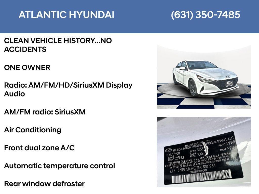 used 2021 Hyundai Elantra car, priced at $15,577