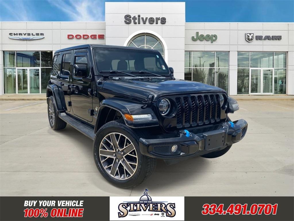used 2022 Jeep Wrangler Unlimited 4xe car, priced at $37,495