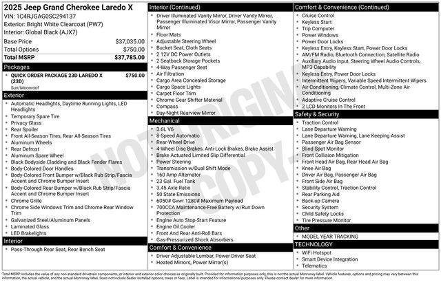 used 2025 Jeep Grand Cherokee car, priced at $32,888