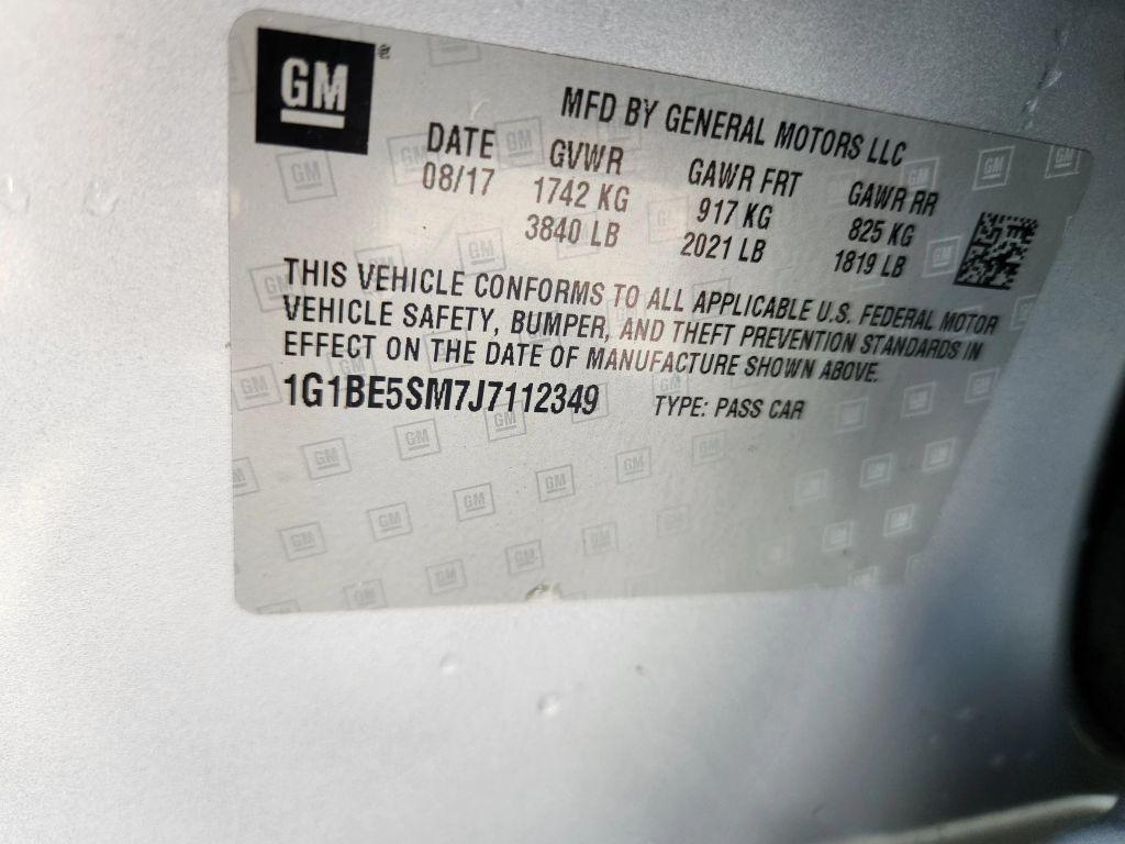 used 2018 Chevrolet Cruze car, priced at $10,950