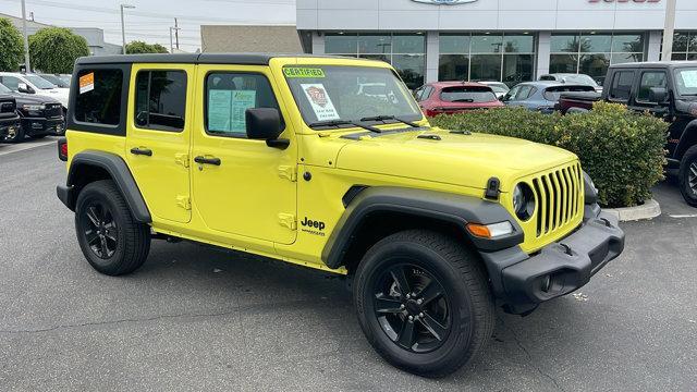 used 2022 Jeep Wrangler Unlimited car, priced at $31,526