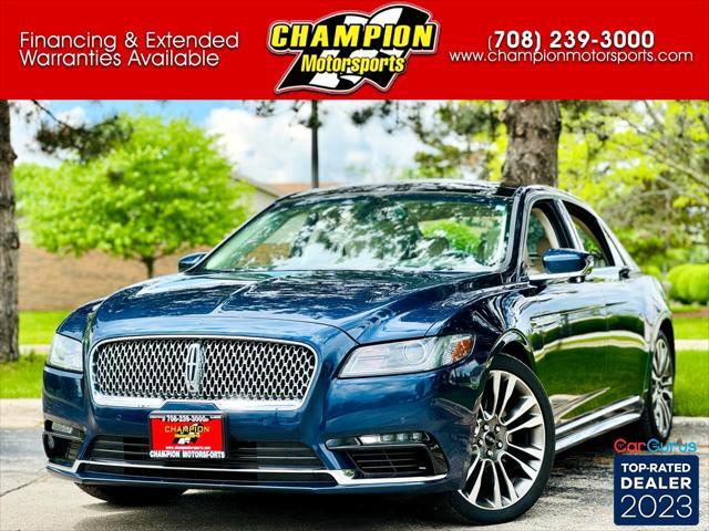 used 2017 Lincoln Continental car, priced at $26,900