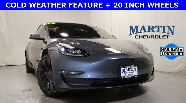 used 2022 Tesla Model 3 car, priced at $30,907