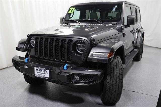 used 2021 Jeep Wrangler Unlimited 4xe car, priced at $37,201