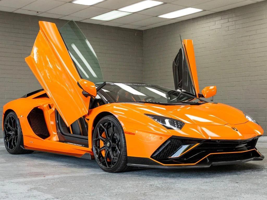 used 2022 Lamborghini Aventador SVJ car, priced at $849,996
