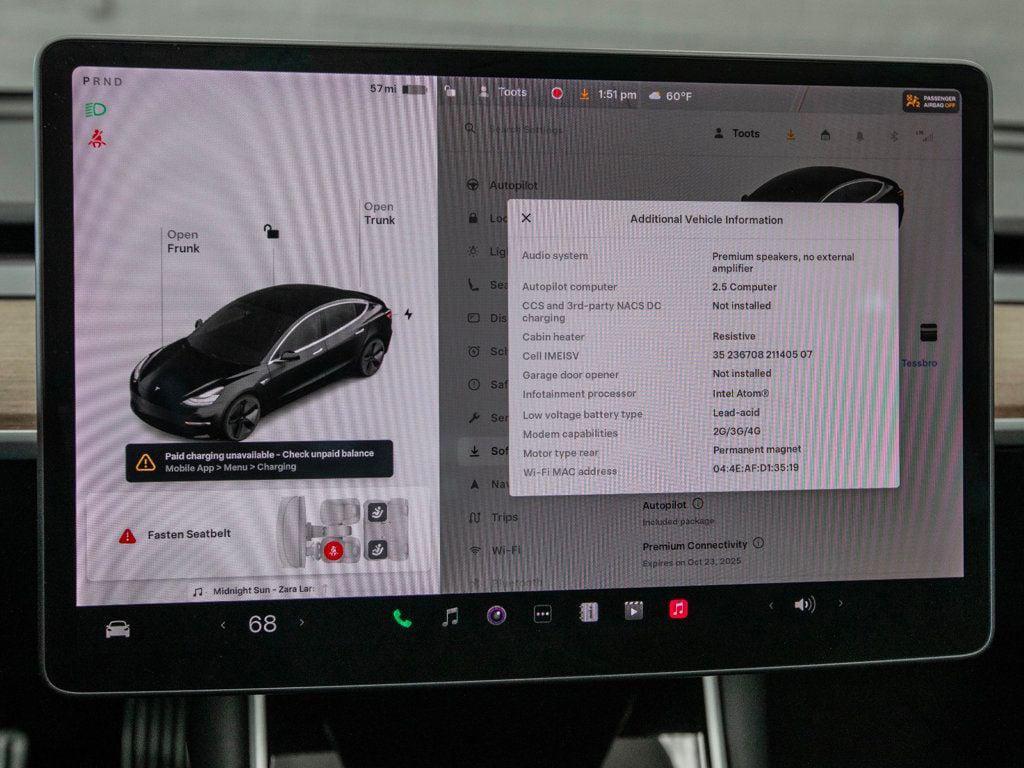 used 2019 Tesla Model 3 car, priced at $23,777