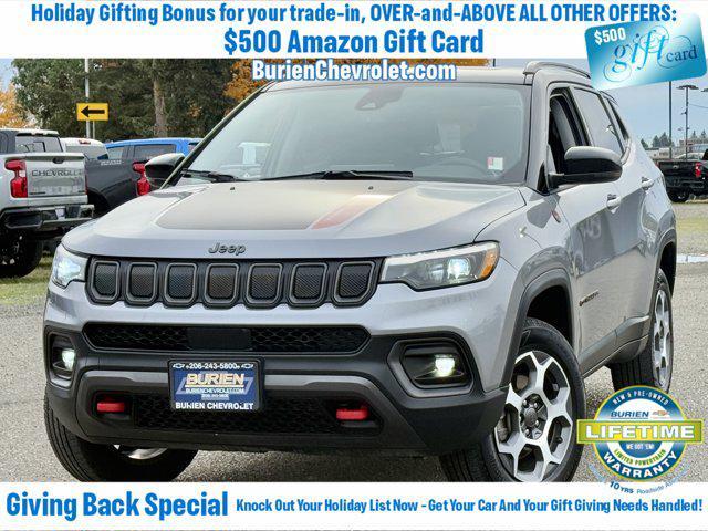 used 2022 Jeep Compass car, priced at $22,845