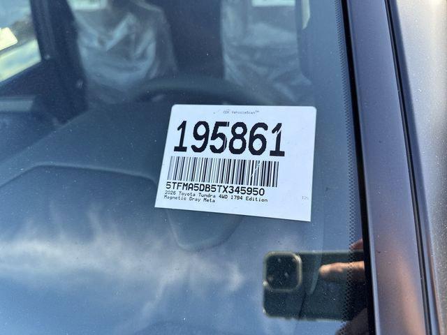 new 2026 Toyota Tundra car, priced at $73,470