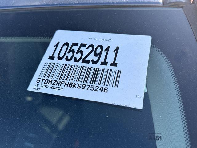used 2019 Toyota Highlander car, priced at $25,000