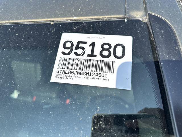 new 2025 Toyota Tacoma car, priced at $55,658