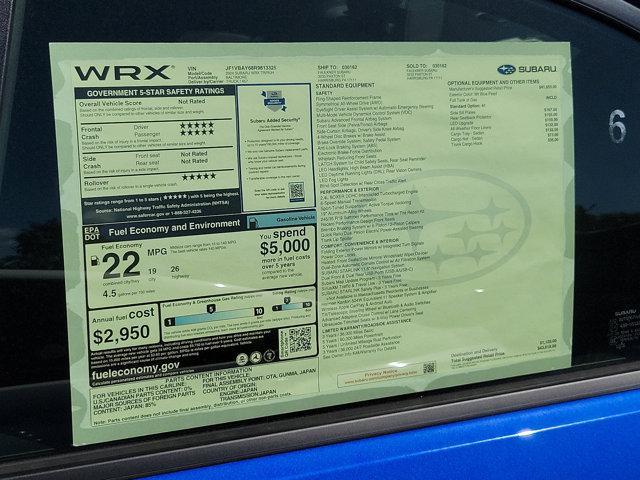 new 2024 Subaru WRX car, priced at $40,856