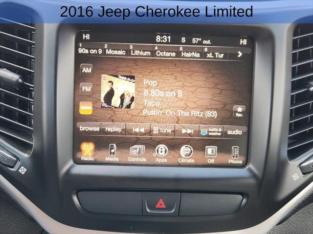 used 2016 Jeep Cherokee car, priced at $12,499