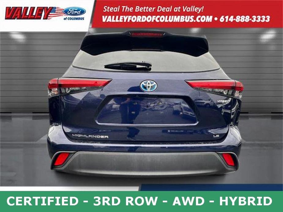 used 2021 Toyota Highlander Hybrid car, priced at $26,650