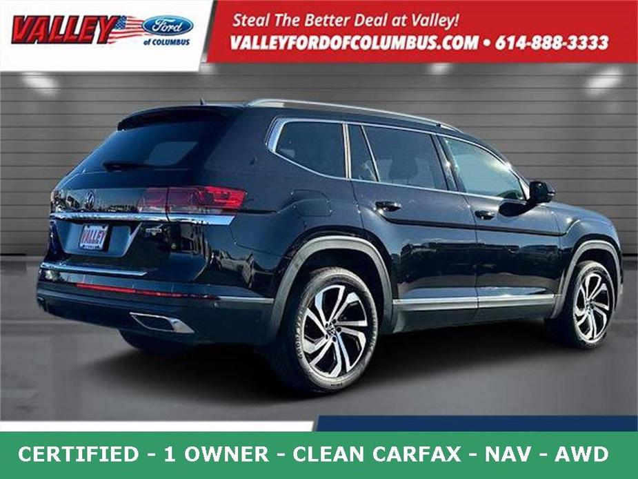 used 2021 Volkswagen Atlas car, priced at $30,555