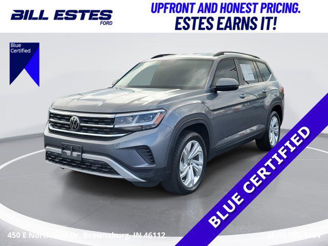 used 2021 Volkswagen Atlas car, priced at $23,000