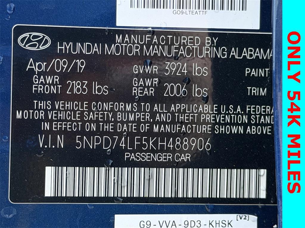 used 2019 Hyundai Elantra car, priced at $12,645