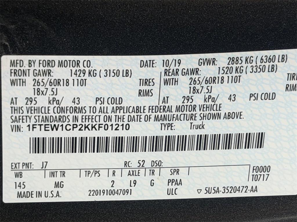 used 2019 Ford F-150 car, priced at $22,992