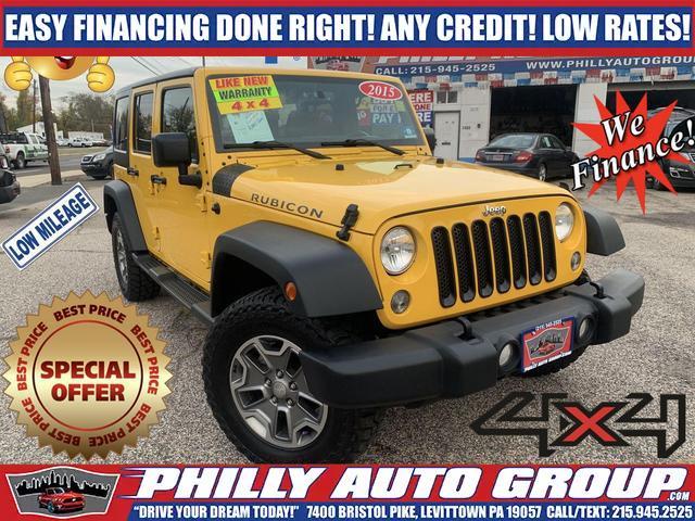 used 2015 Jeep Wrangler Unlimited car, priced at $33,985