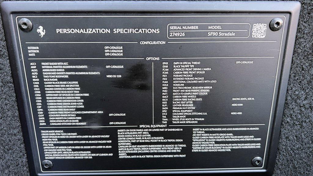 used 2022 Ferrari SF90 Stradale car, priced at $950,000