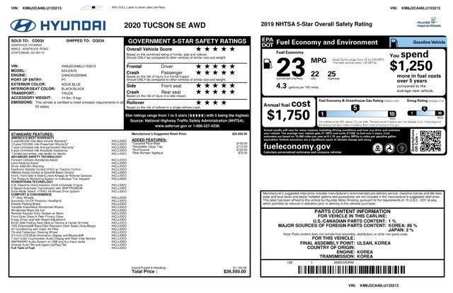 used 2020 Hyundai Tucson car, priced at $15,777