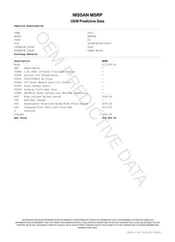 used 2013 Nissan Sentra car, priced at $7,600