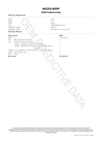 used 2013 Mazda CX-5 car, priced at $10,900