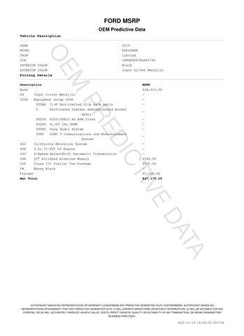 used 2019 Ford Explorer car, priced at $18,998